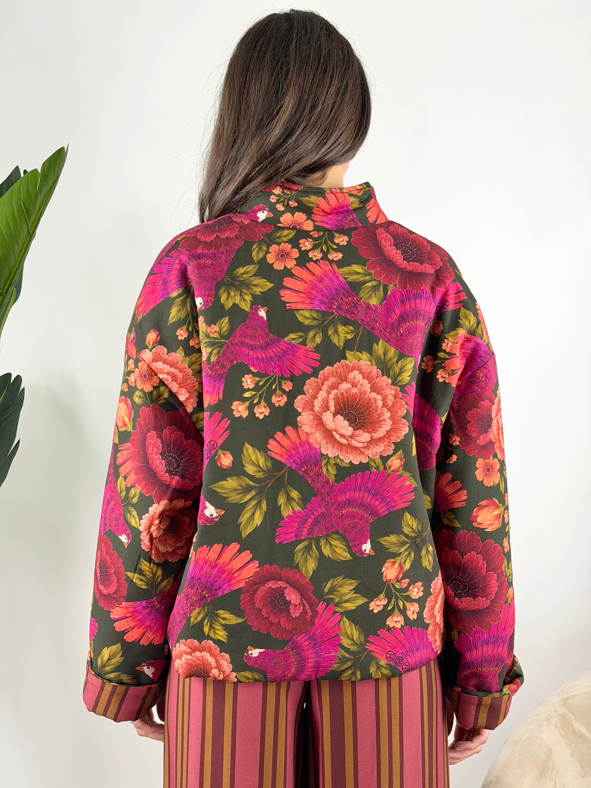 HAVEONE - BOMBER STAMPA PAPPAGALLI