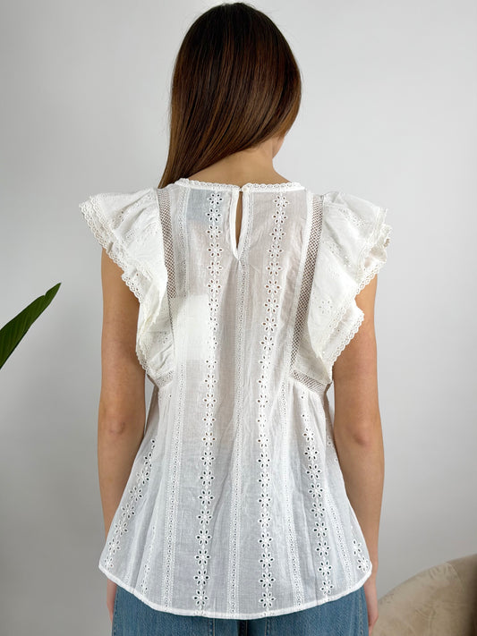 DEVA COUTURE PARIS - CANOTTA VOLANT