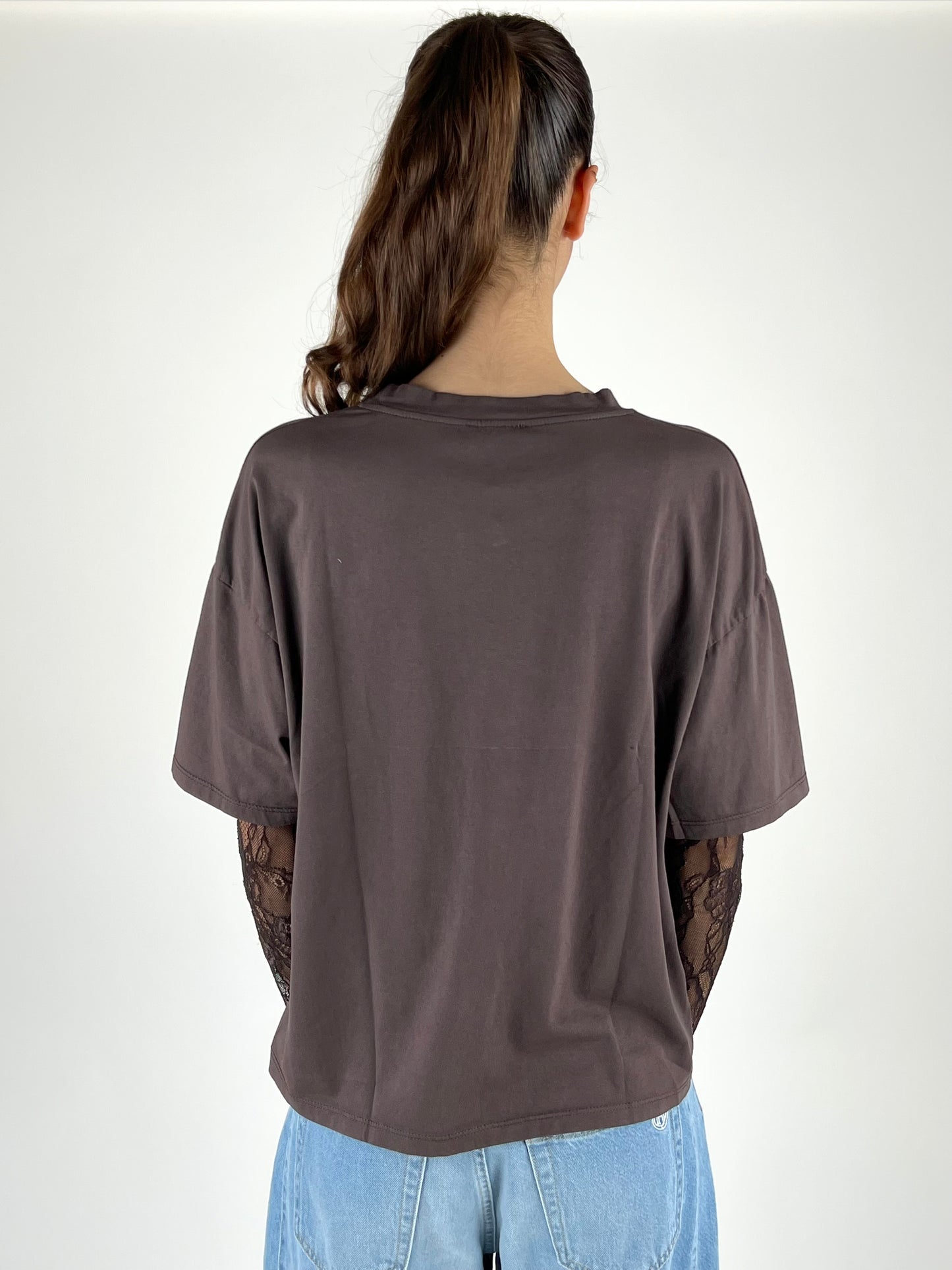 SUSY MIX - T-SHIRT MANICA PIZZO