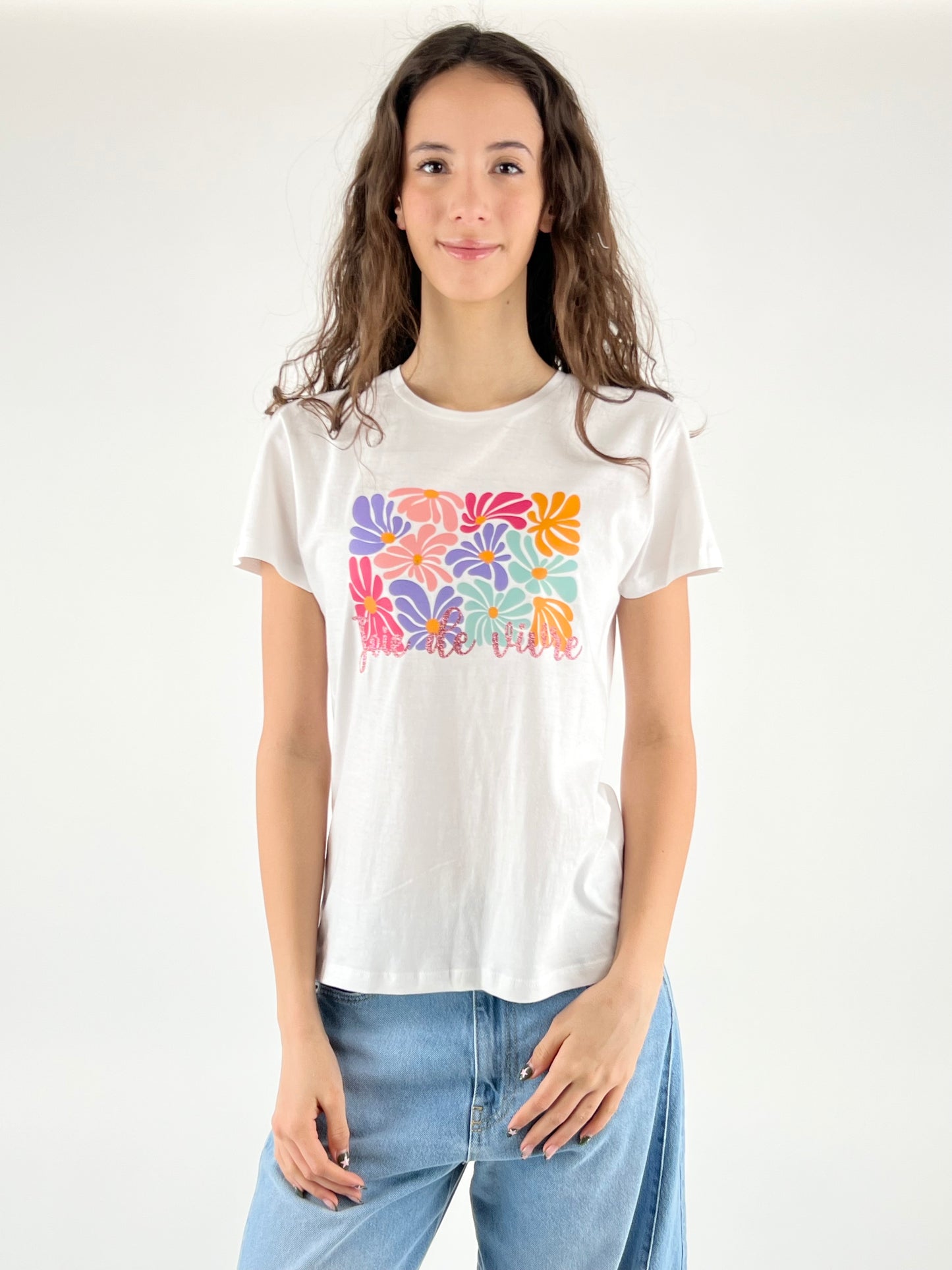 SUSY MIX - T-SHIRT FIORI MULTICOLOR