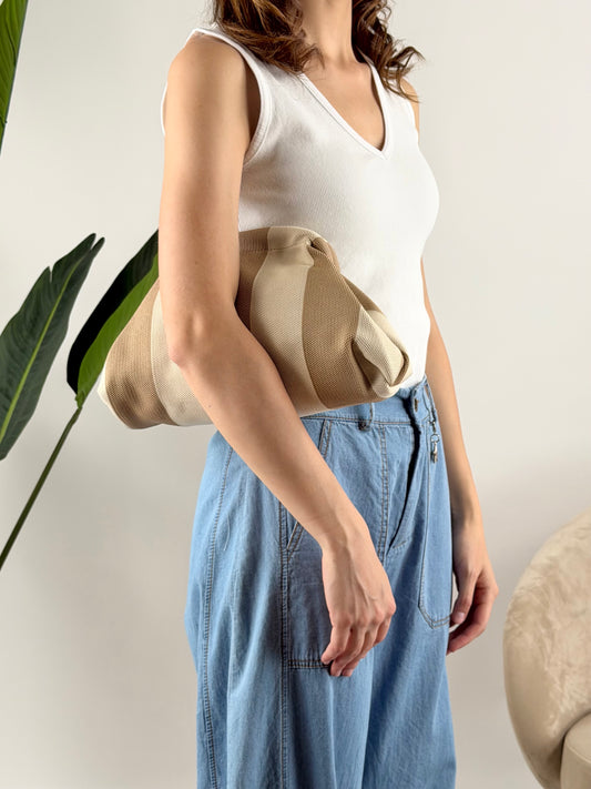 DEVA - BORSA CLUTCH RIGHE