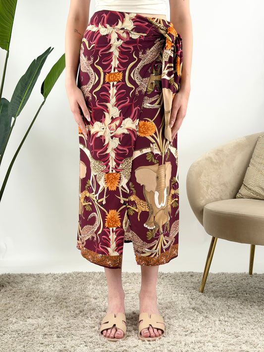 TENSIONE IN - GONNA FOULARD JUNGLE