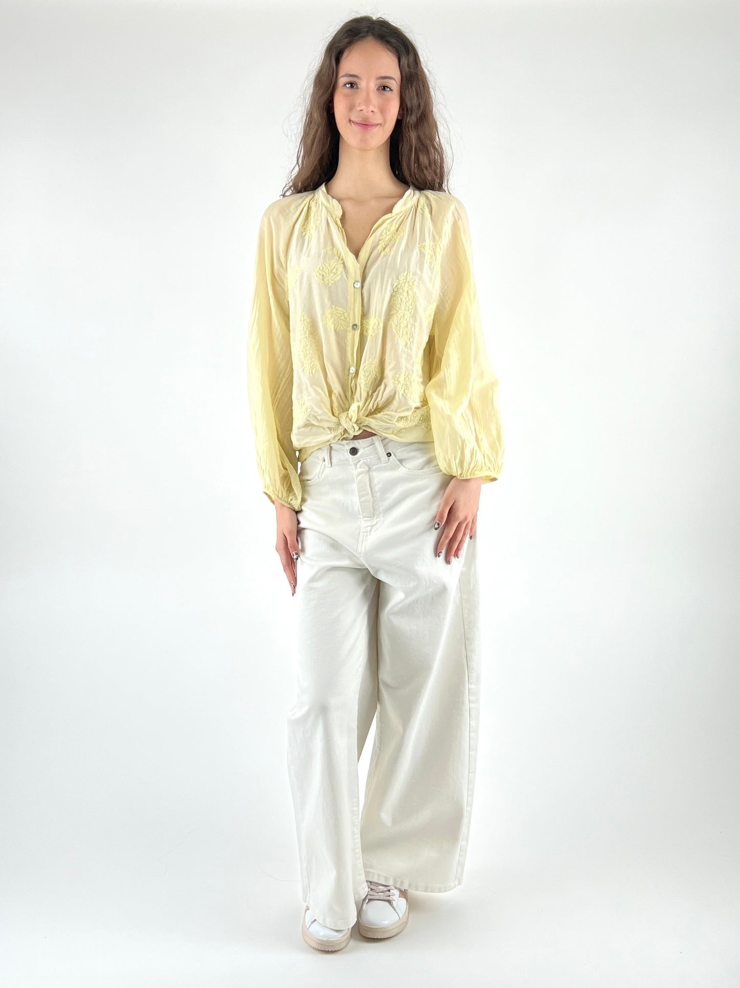 MOTEL - CAMICIA SETA RICAMI