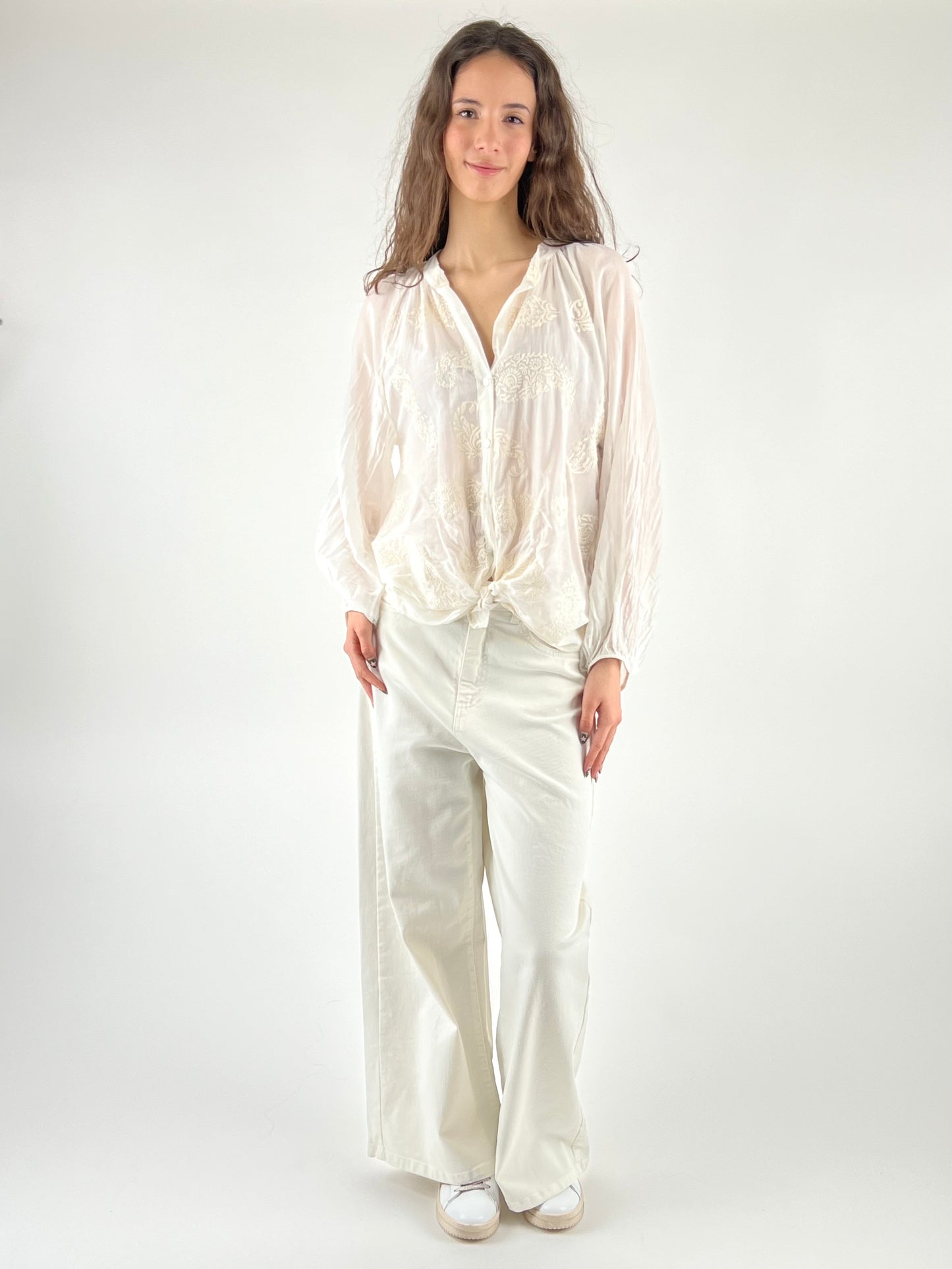 MOTEL - CAMICIA SETA RICAMI