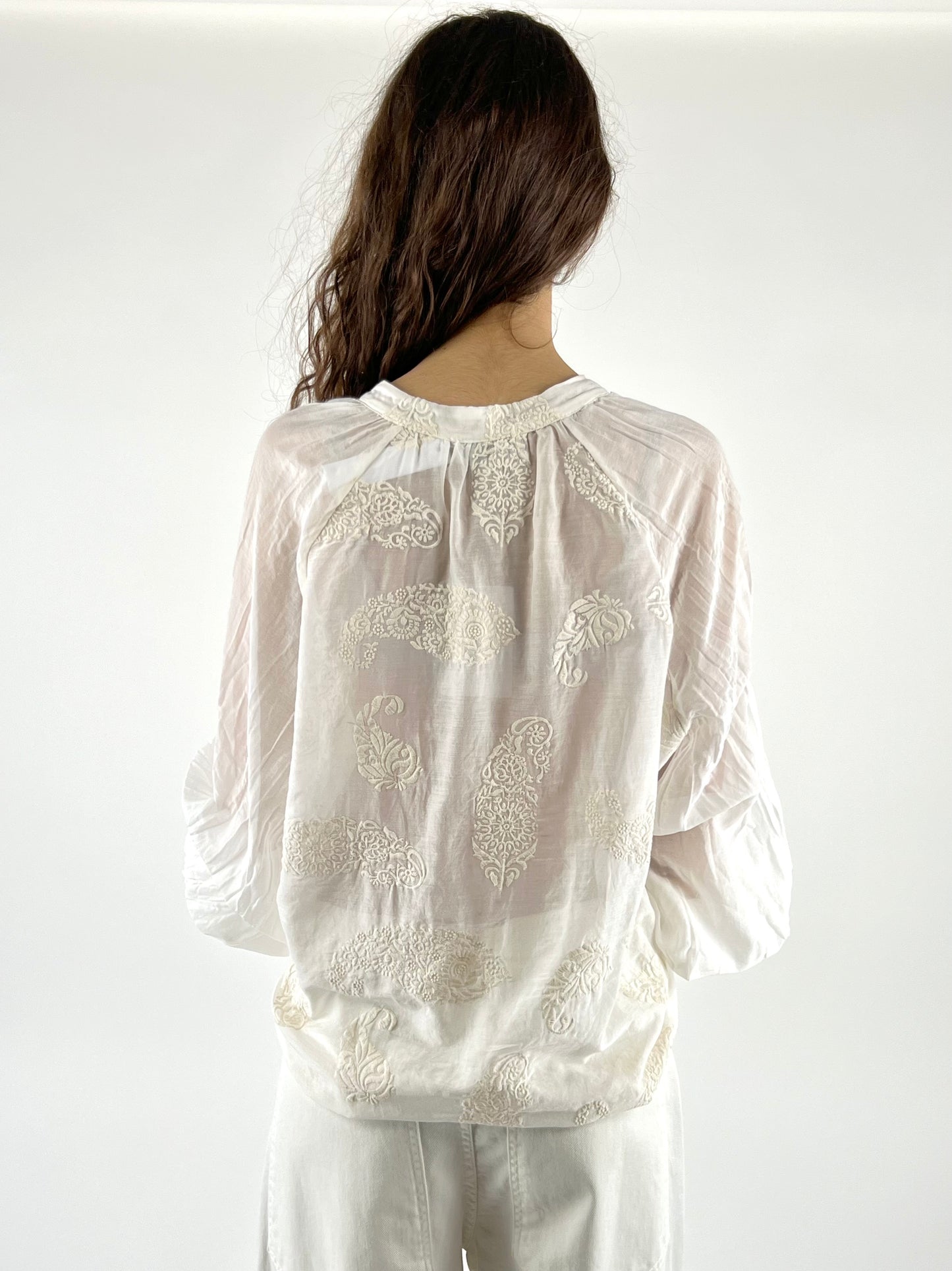 MOTEL - CAMICIA SETA RICAMI