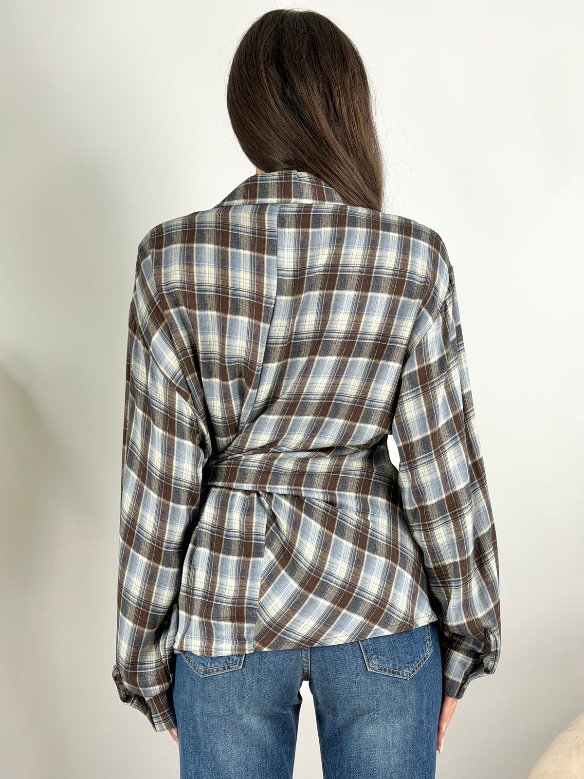 DEVA - CAMICIA CHECK INCROCIO