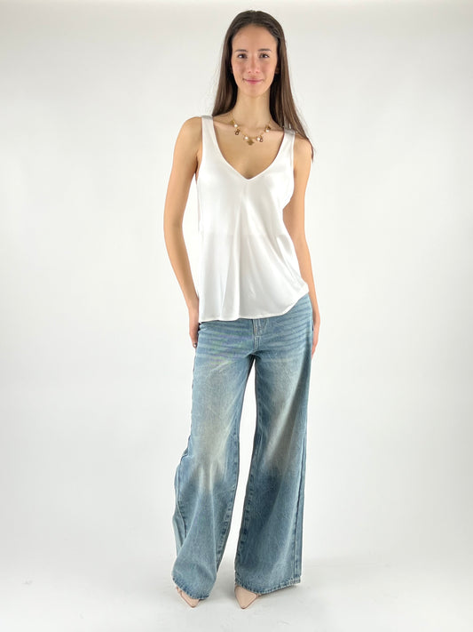 DEVA - TOP IN SATIN