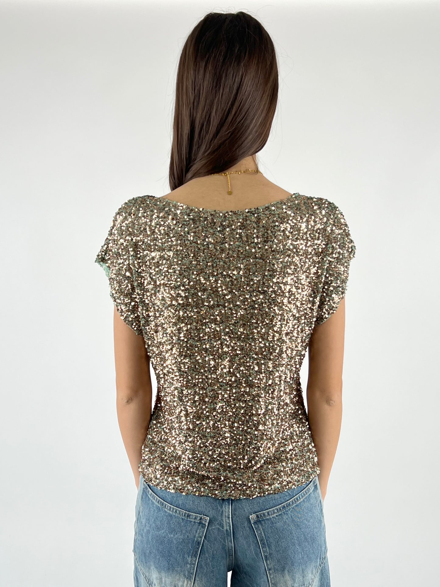 SUSY MIX - MAGLIA KIMONO PAILLETTES