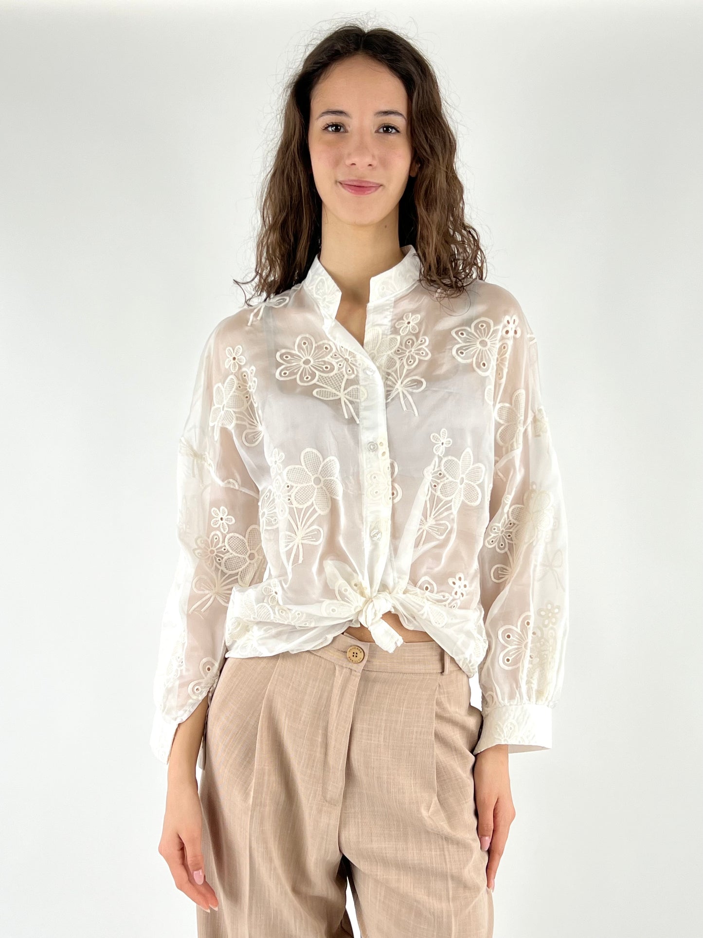 DEVA - CAMICIA MISTO SETA MARTGHERITE