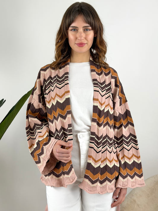 VICOLO - CARDIGAN CON CINTURA
