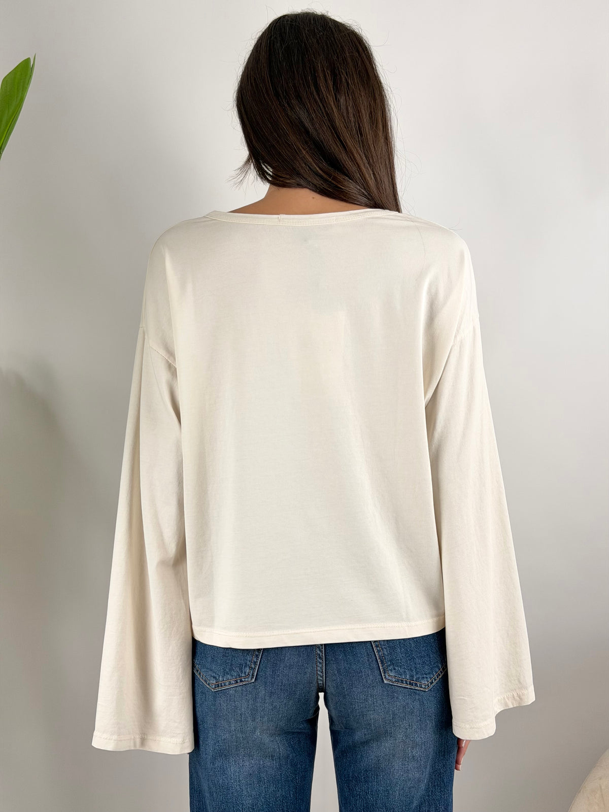 HAVEONE - MAGLIA MANICA TRAPEZIO