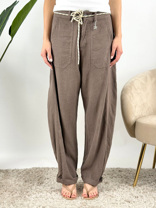 SUSY MIX - PANTALONE LINO STELLINA