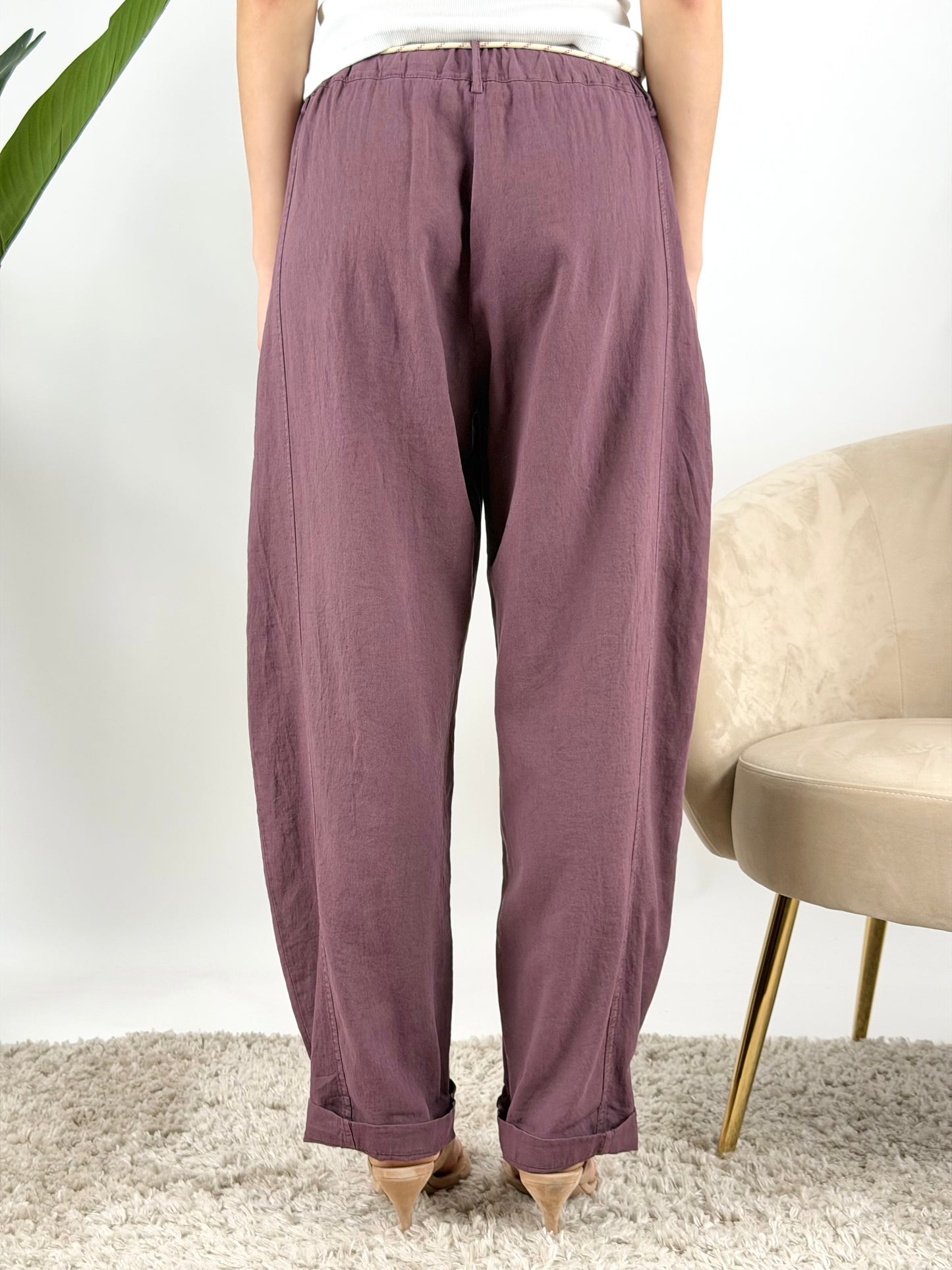 SUSY MIX - PANTALONE LINO STELLINA
