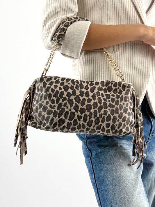 DEVA - BORSA DOPPIA ZIP FRANGETTE