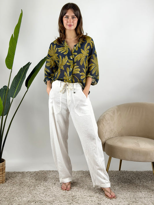 DEVA - CAMICIA MUSSOLA CON STAMPA