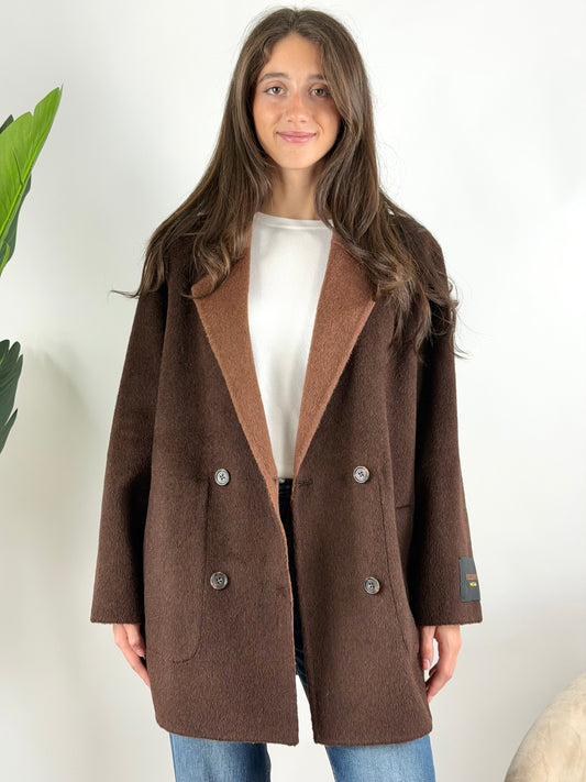 WU'SIDE - CAPPOTTO DOPPIOPETTO CORTO REVERSIBILE