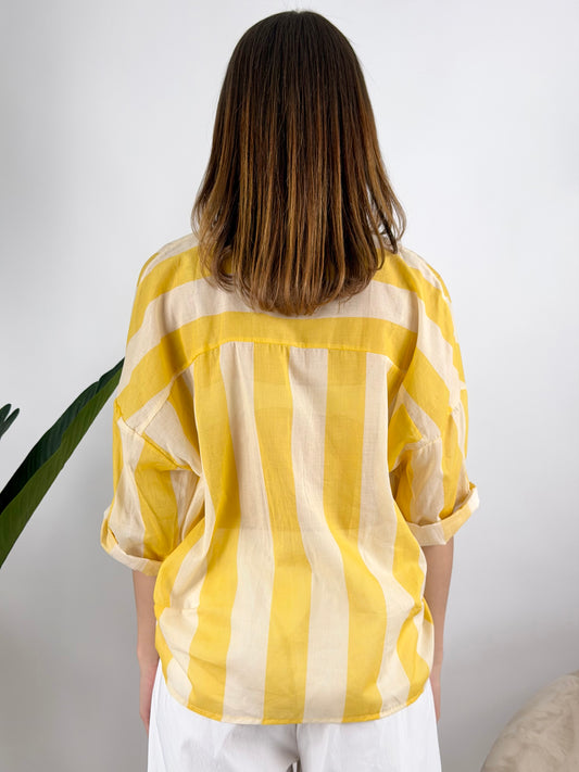 DEVA - CAMICIA MUSSOLA RIGHE