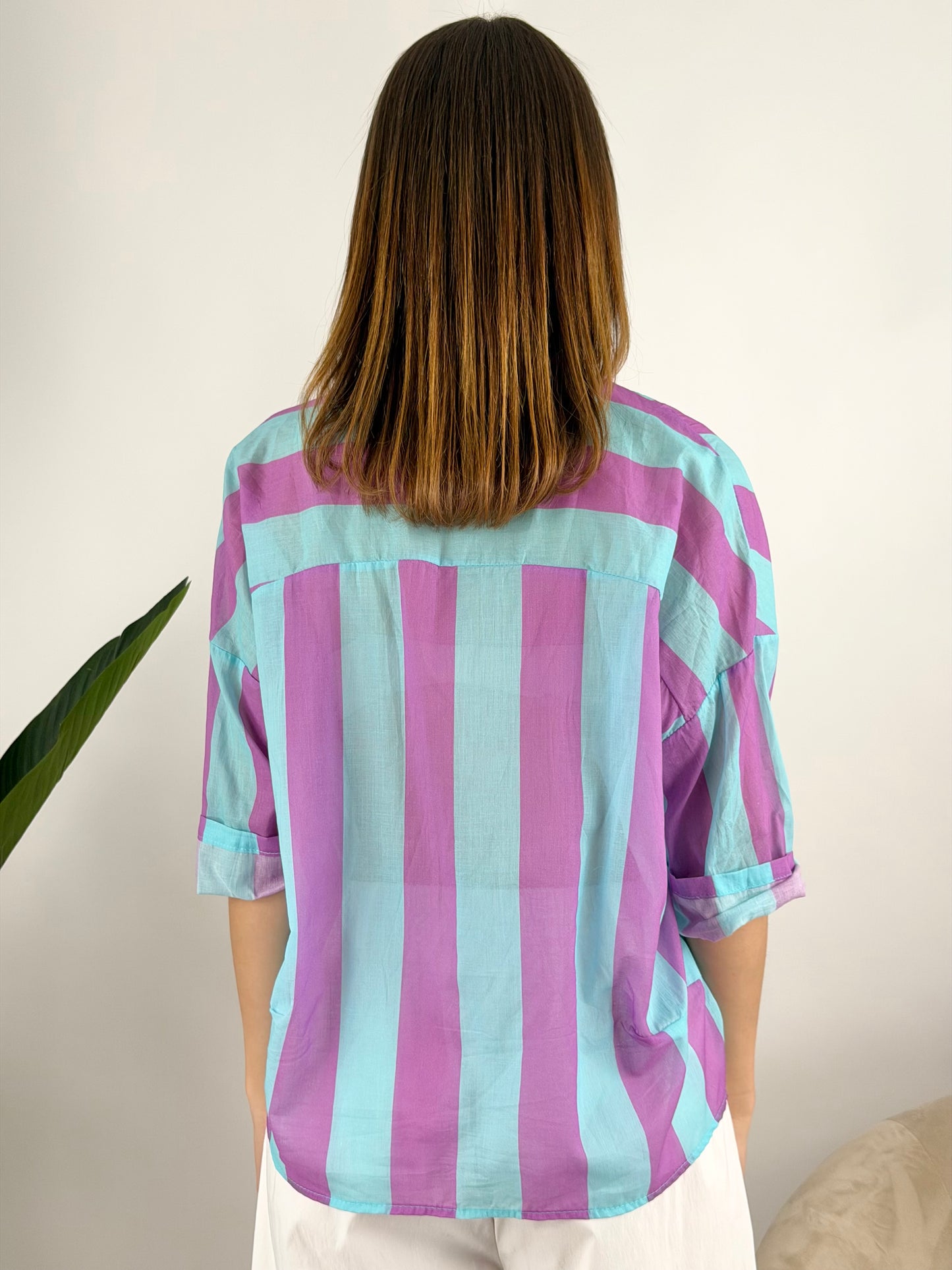 DEVA - CAMICIA MUSSOLA RIGHE