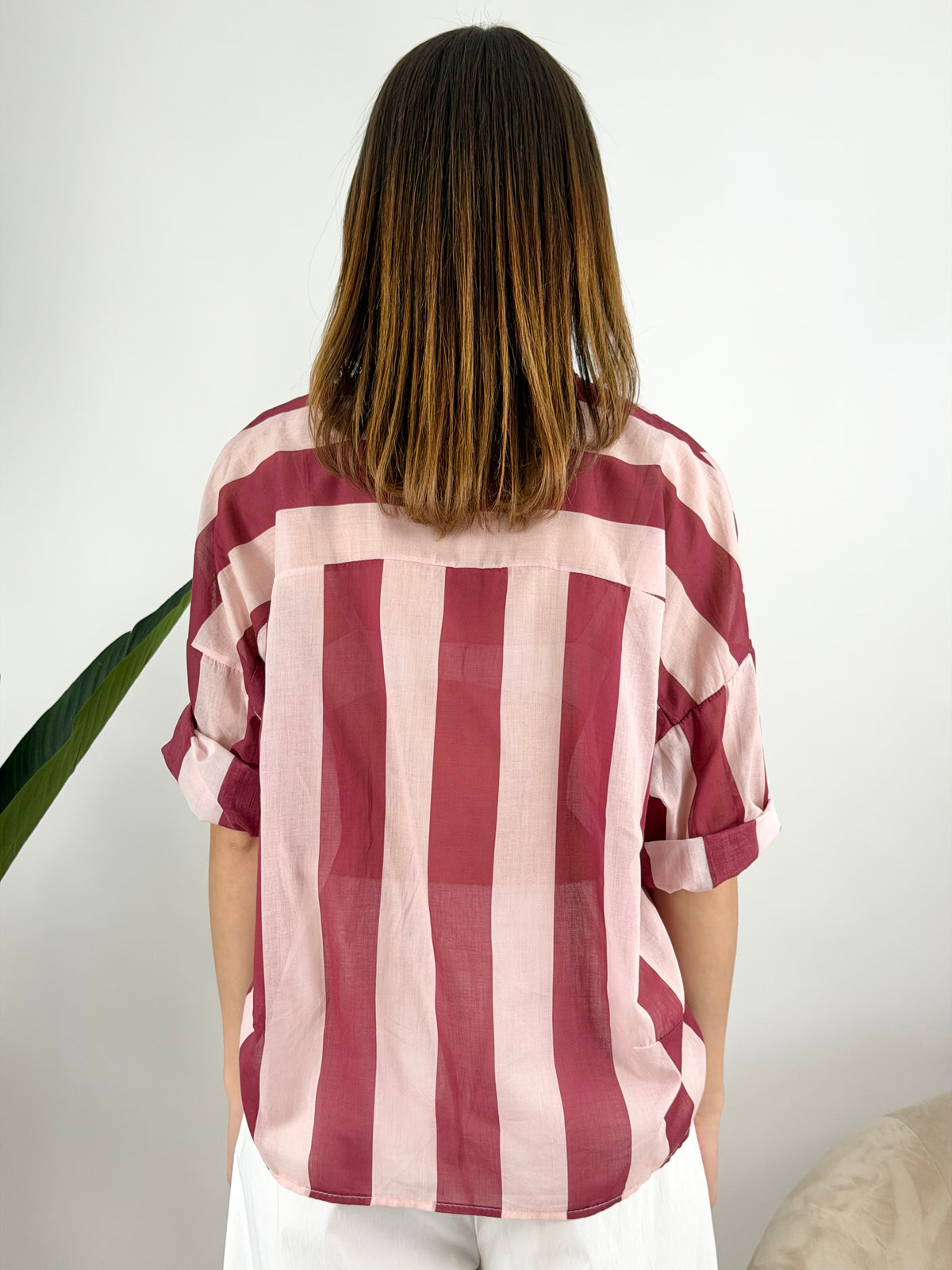 DEVA - CAMICIA MUSSOLA RIGHE