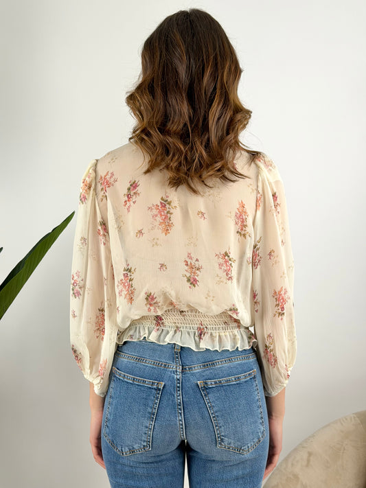 MOTEL - BLUSA FIORI ARRICCIO