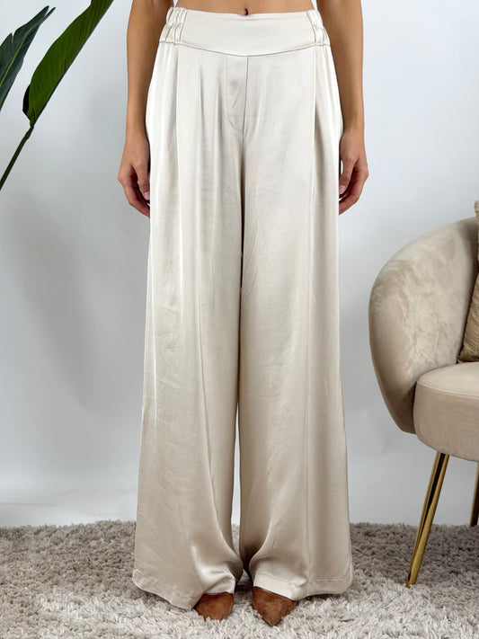 SUSY MIX - PANTALONE PALAZZO SATIN