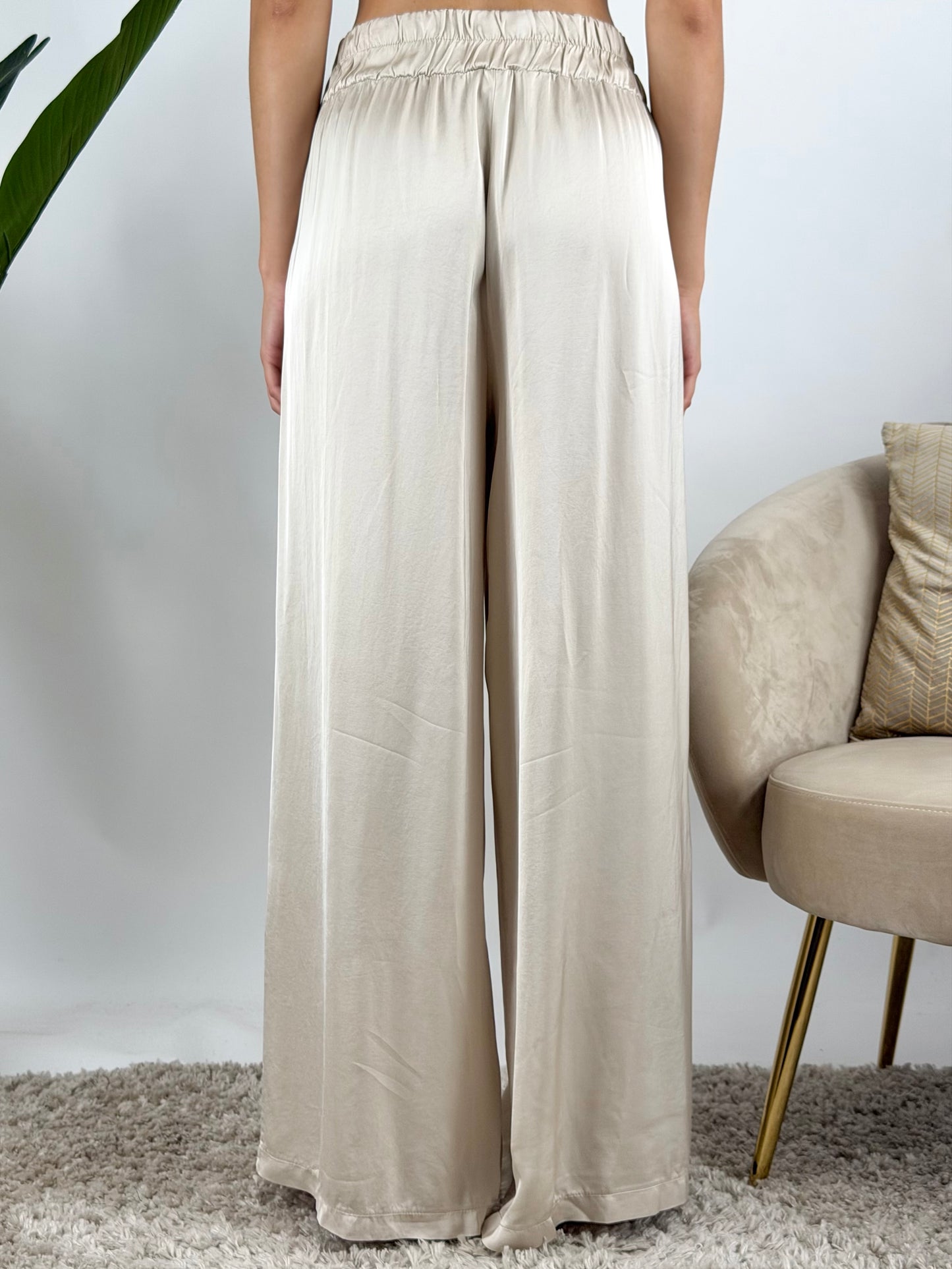 SUSY MIX - PANTALONE PALAZZO SATIN