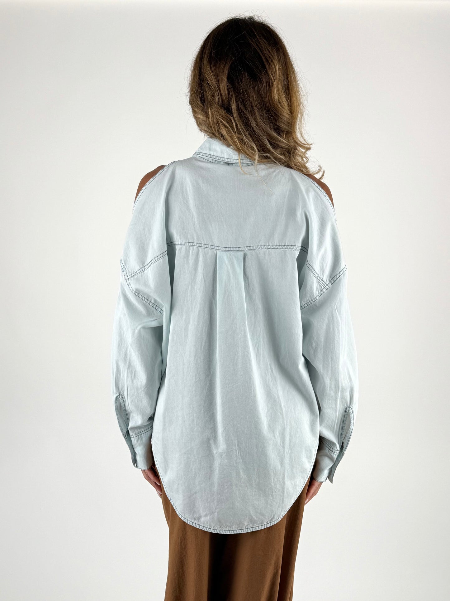 MOTEL - CAMICIA OVER CUT OUT