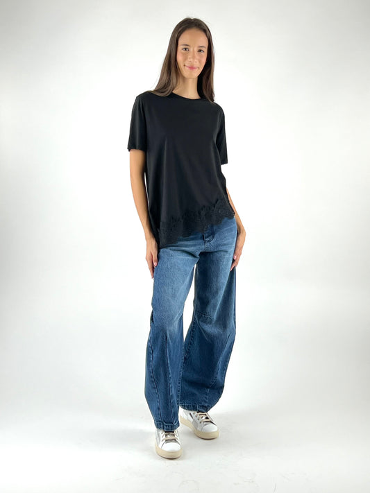 TENSIONE IN - T-SHIRT BORDO PIZZO
