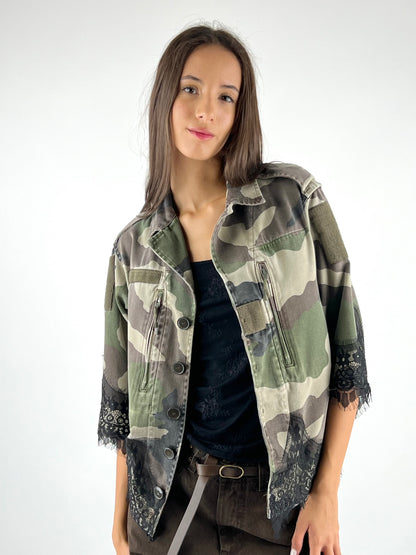TENSIONE IN - GIACCA CAMOUFLAGE PIZZO