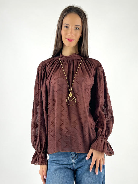 DEVA COUTURE PARIS - CAMICIA COLLO CRATERE