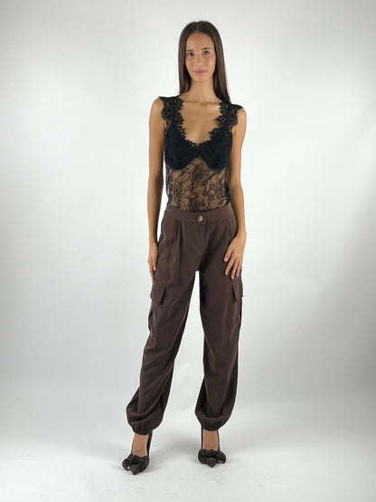 VICOLO - PANTALONE CARGO ELASTICO