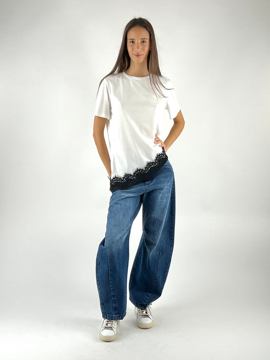 TENSIONE IN - T-SHIRT BORDO PIZZO