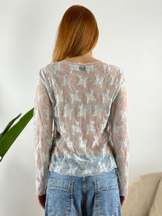 SUSY MIX - MAGLIA PIZZO MICRO PAILLETTES