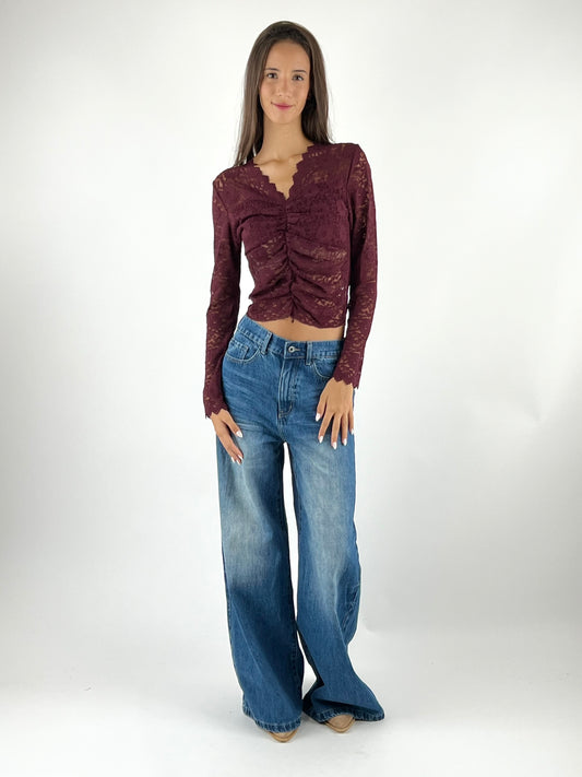 SUSY MIX - MAGLIA DRAPPEGGIO PIZZO