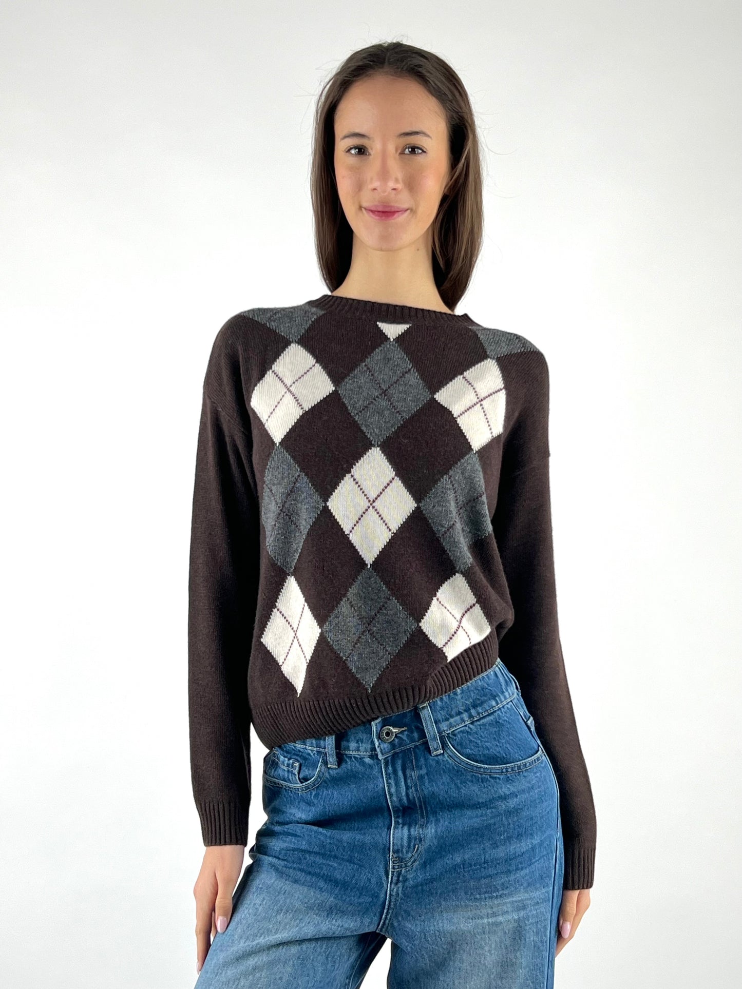 MOTEL - MAGLIA GIROCOLLO LOSANGHE