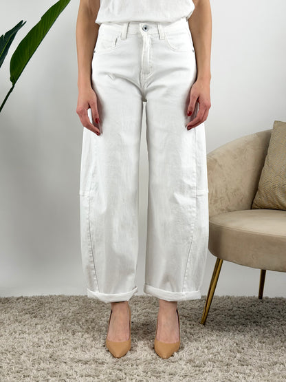 DEVA - JEANS BARREL COLORATO