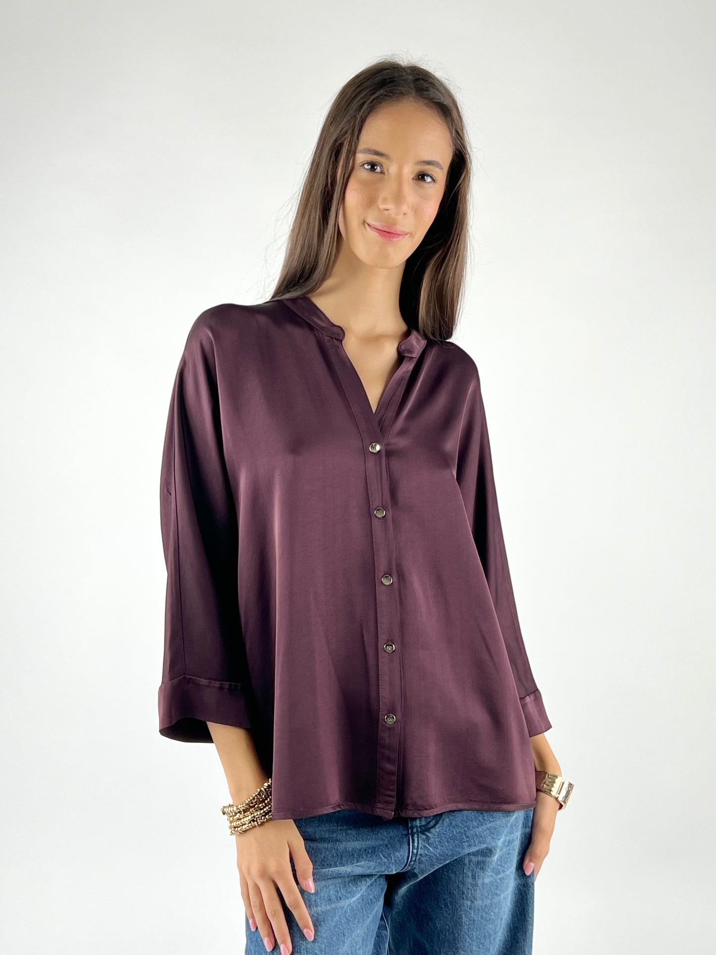 MOTEL - CAMICIA COREANA SATIN