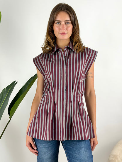 SUSY MIX - CAMICIA CORSETTO RIGHE