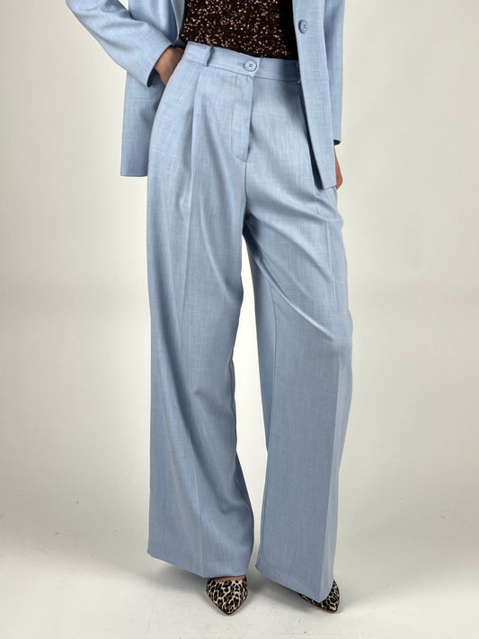 HAVEONE - PANTALONE PALAZZO PINCES