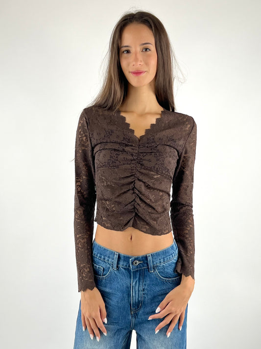 SUSY MIX - MAGLIA DRAPPEGGIO PIZZO