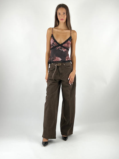 KONTATTO - TOP TULLE PIZZO