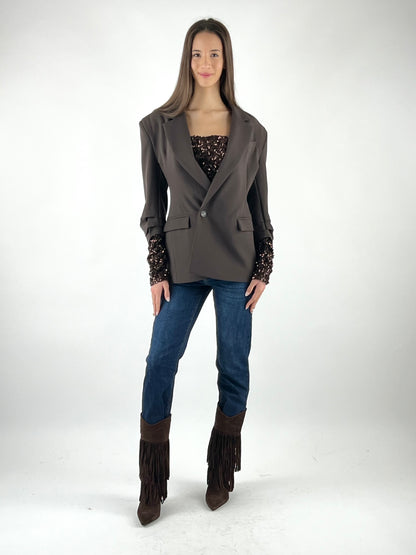 MOTEL - GIACCA MANICHE PAILLETTES