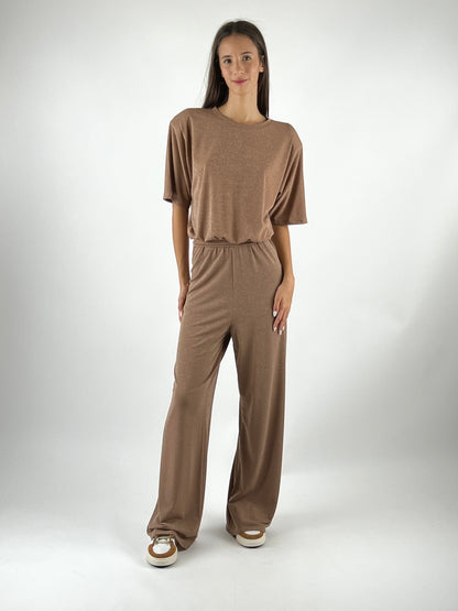 KONTATTO - PANTALONE PALAZZO LUREX