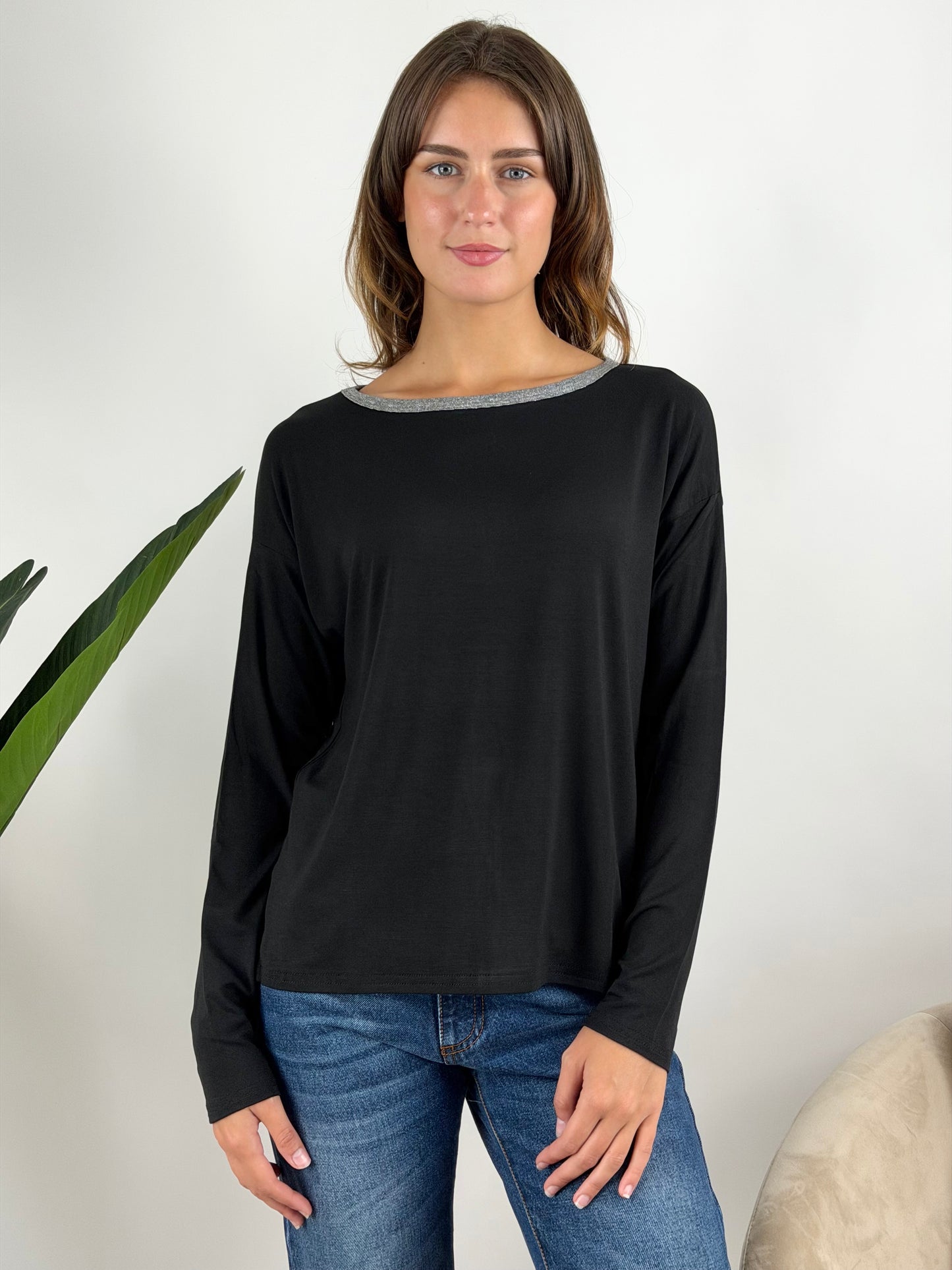 SUSY MIX - MAGLIA COLLO LUREX