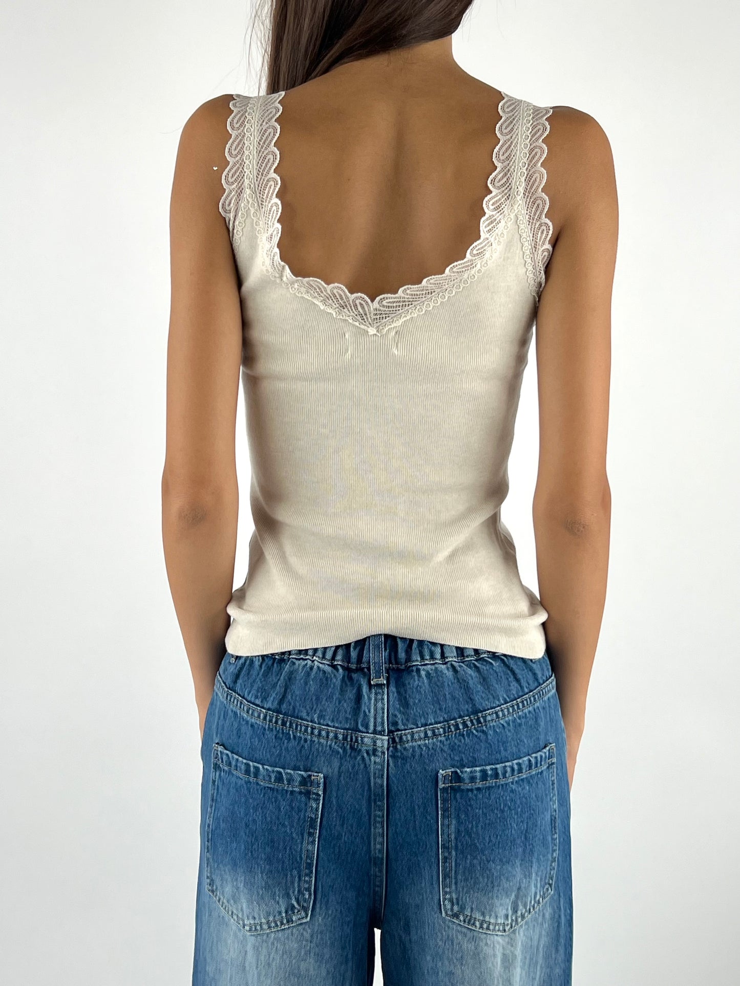 SUSY MIX - CANOTTA IN MAGLIA PIZZO
