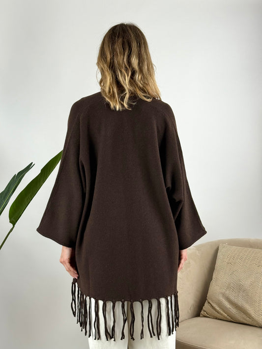 KONTATTO - CARDIGAN FRANGE