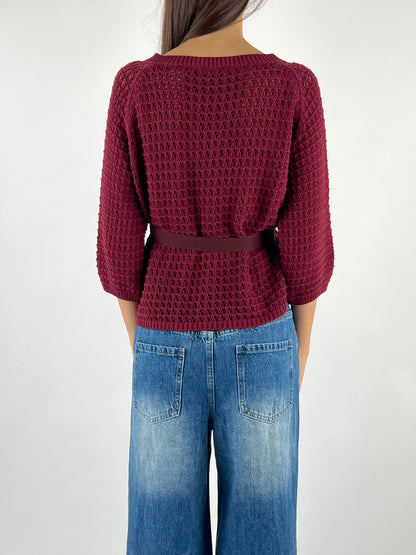 DEVA - CARDIGAN CROCHET CINTURA