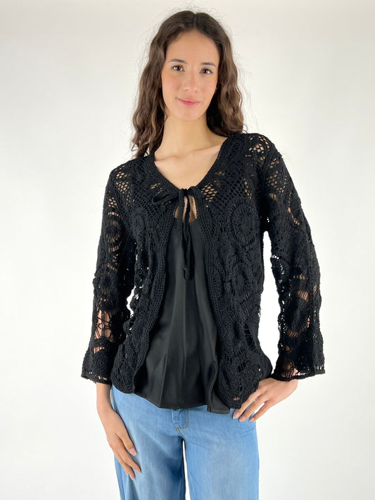 SUSY MIX - CARDIGAN CROCHET LACCIO