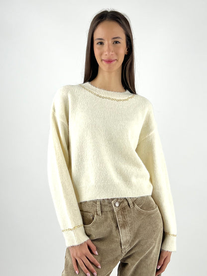 DEVA COUTURE PARIS - MAGLIA GIROCOLLO ADÈLE