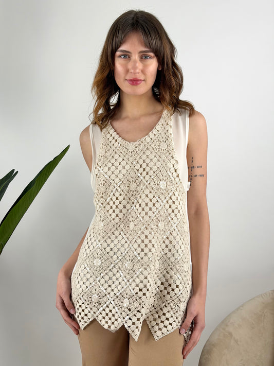SUSY MIX - MAXI CANOTTA CROCHET